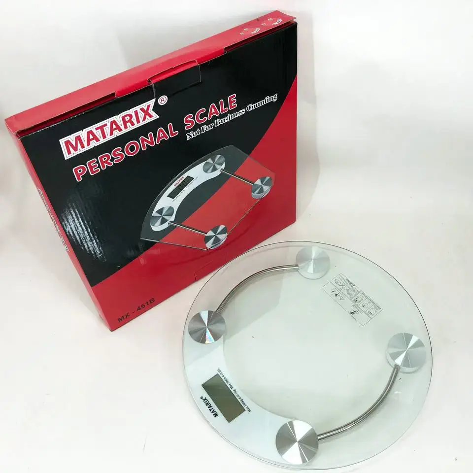 Ваги електронні для підлоги MATARIX MX-451A 180 кг круглі ваги для зважування людей - Зображення 7