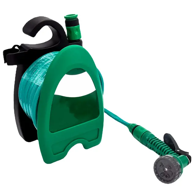 Набір поливальний шланг BlueBird 15м на котушці пістолет з розпилювачем 7-ми режимний - Зображення 4