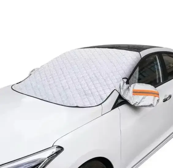 Накидка на лобове скло захист від снігу 150х70 см чохол для машини від сонця дощу зимовий тент - Зображення 4