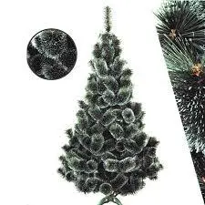 Сосна штучна Мікс Засніжена, пухнаста штучна новорічна сосна розпушена з білими кінчиками