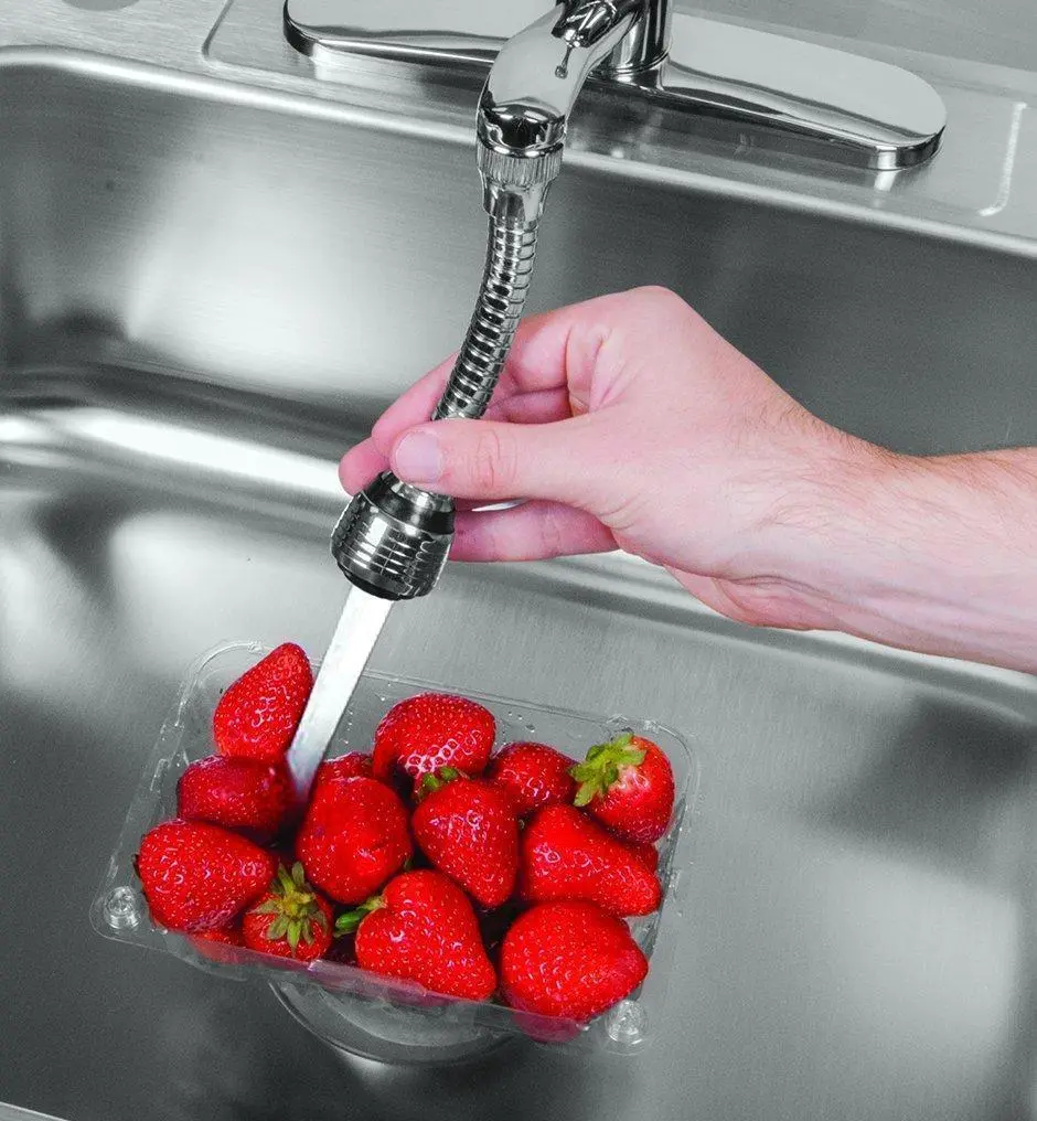 Гнучка насадка на кран Turbo Flex 360 аератор для економії води - Зображення 2