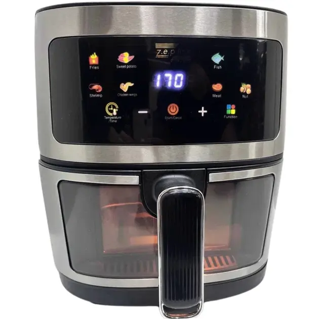 Фритюрниця без олії мультипіч 3500W ZP-111 сенсорна аерофрітюрниця з таймером 7л. - Зображення 3