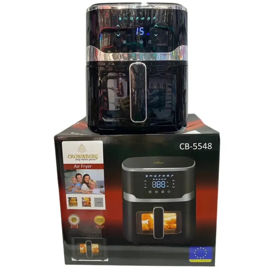 Повітряна безмасляна аерофритюрниця мультипіч Crownberg CB 5548 5L - Зображення 3