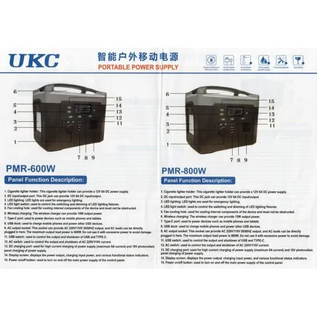 Портативний сонячна станція, генератор Sine 600w 12V 40A - Зображення 2