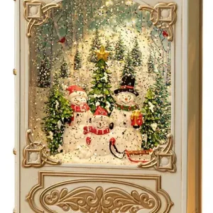 Сніговик Новорічний музичний нічник-світильник XMAS WDL 24023B