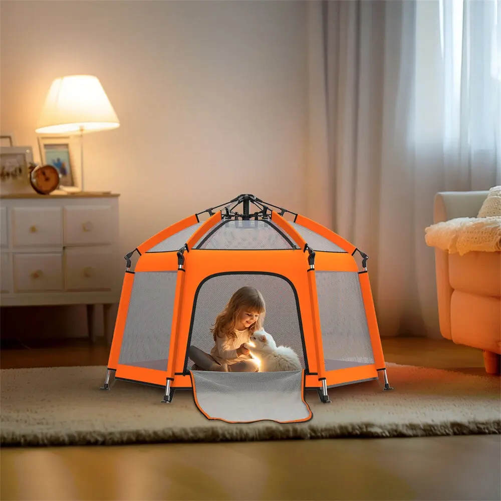 Дитячий манеж-намет складний з москітною сіткою - Зображення 4