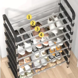 Полиця для взуття метал 5 секції Shoe rack