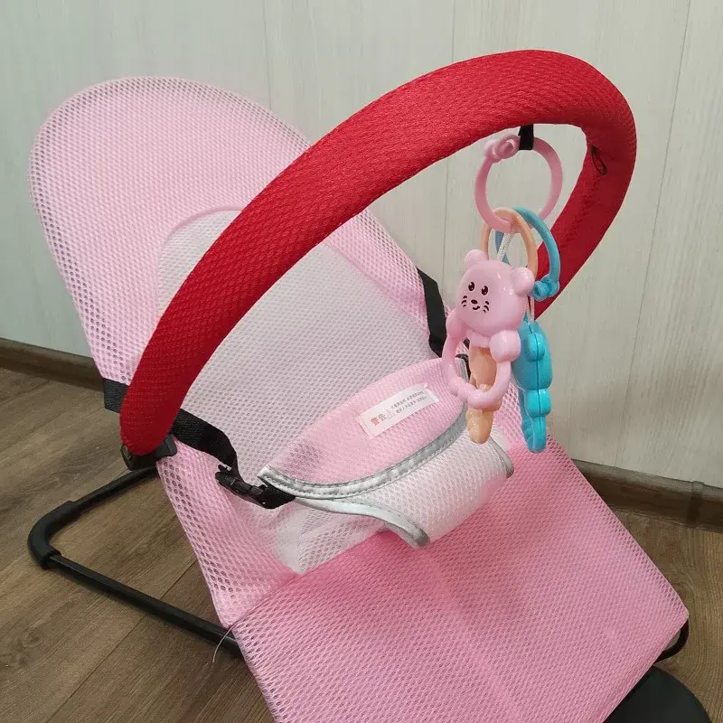 Шезлонг-гойдалка для новонароджених з ременями безпеки - Зображення 3