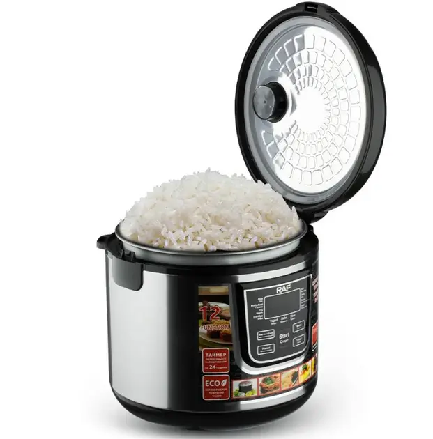 Багатофункціональна мультиварка RAF-166B з антипригарною чашею 12 програм 6 л - Зображення 2