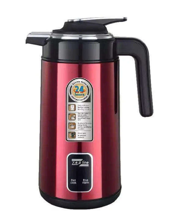 Бордо Електрочайник термос Zepline ZP-123-R 3л 2200 Вт - Зображення 2