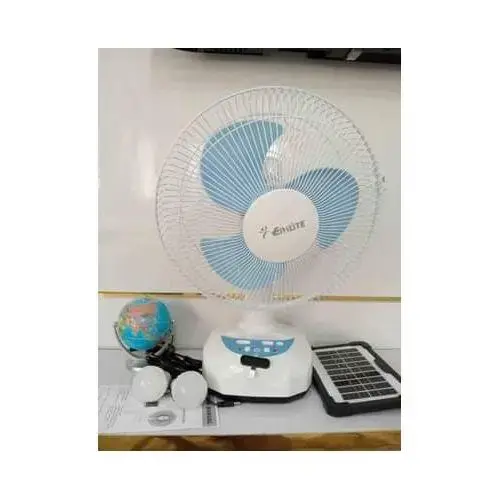 Вентилятор портативний SONALAS SL662 сонячна панель 2 LED лампи 2 швидкості автообіг 6Вт USB 9V/4500 мАг - Зображення 2