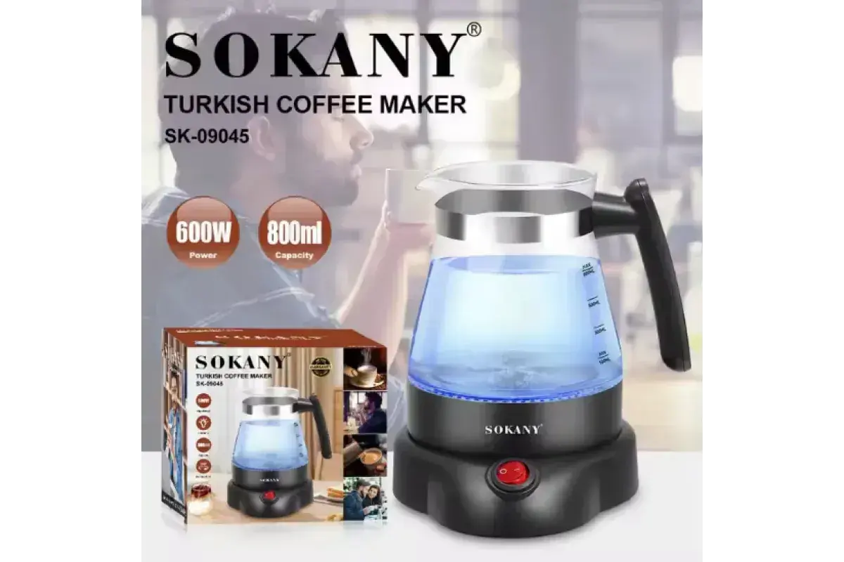 Турка електрична для кави SOKANY SK-09045 - Зображення 2