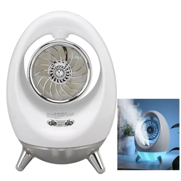 Портативний вентилятор USB з водяним охолодженням, розпилювач, нічник Air Cooler 657, зволожувач - Зображення 2