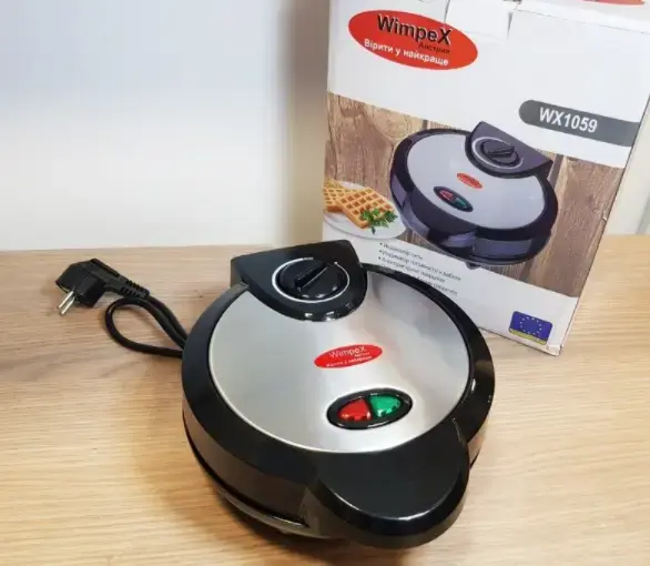 Вафельниця Wimpex WX-1059, 1200 Вт - Зображення 3