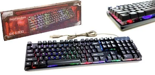 Ігрова клавіатура з підсвічуванням Keyboard HK-6300 - Зображення 4