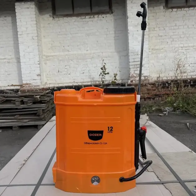 Обприскувач акумуляторний DOZER 12 літрів, Ранцевий електричний обприскувач для саду CL-12А - Зображення 3