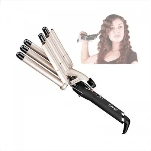 Плойка Хвиля Gemei GM 2933, Щипці для завивки волосся, гофре, плойка п'ять хвиль, накрутка хвиля - Зображення 2