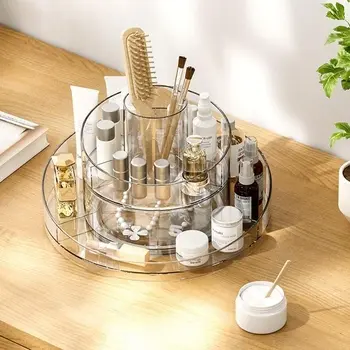 Органайзер для косметики, що обертається на 360 градусів, 2 рівні - Зображення 4