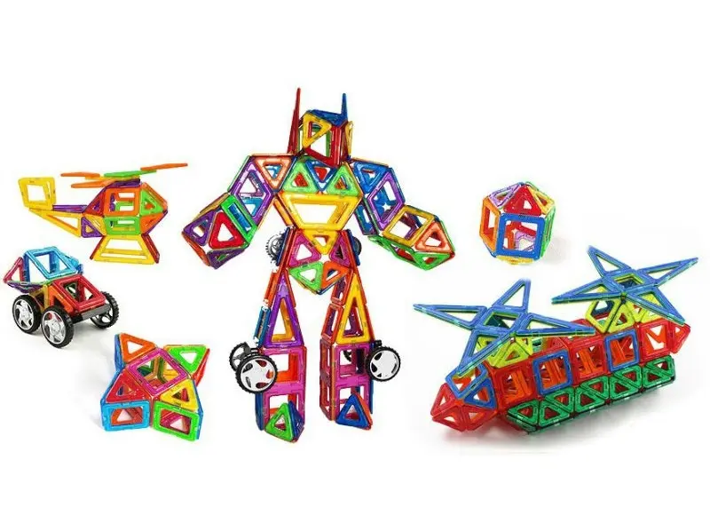 36 деталей Магнітний конструктор, дитячий 3Д конструктор, конструктор магнітний у валізі - Зображення 4
