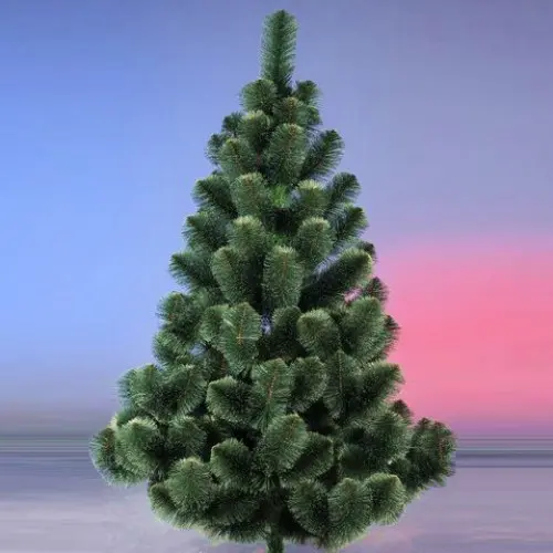 Сосна штучна Мікс Засніжена, пухнаста штучна новорічна сосна розпушена з білими кінчиками - Зображення 3