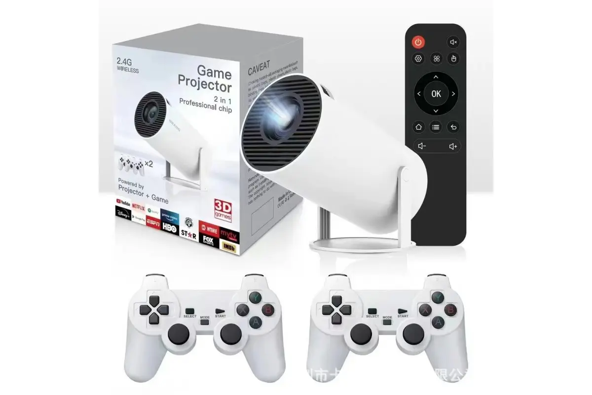 Проектор з іграми та джойстиками Android 11+карта microSD 64gb (M300 MAX/HY300) - Зображення 4