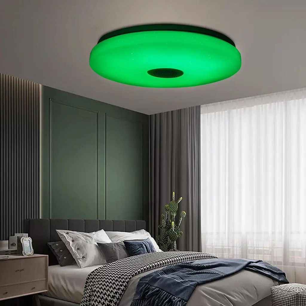 33см світлодіодний RGB світильник стельовий bluetooth + пульт дистанційного керування - Зображення 5