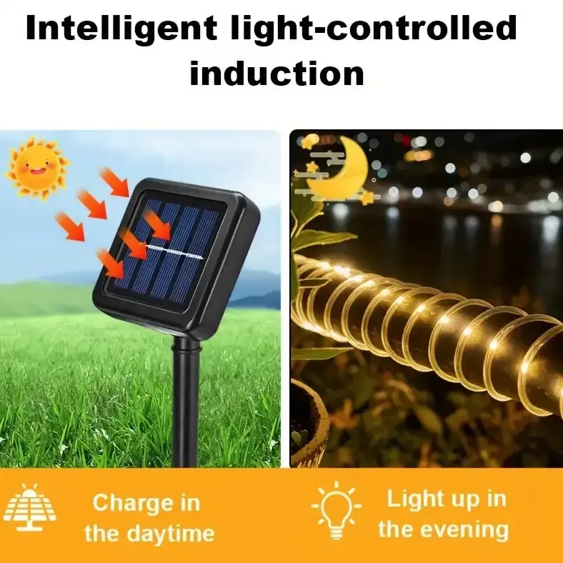 Світлодіодна гірлянда "Трубка" 20м 200 LED, білий теплий - Зображення 5