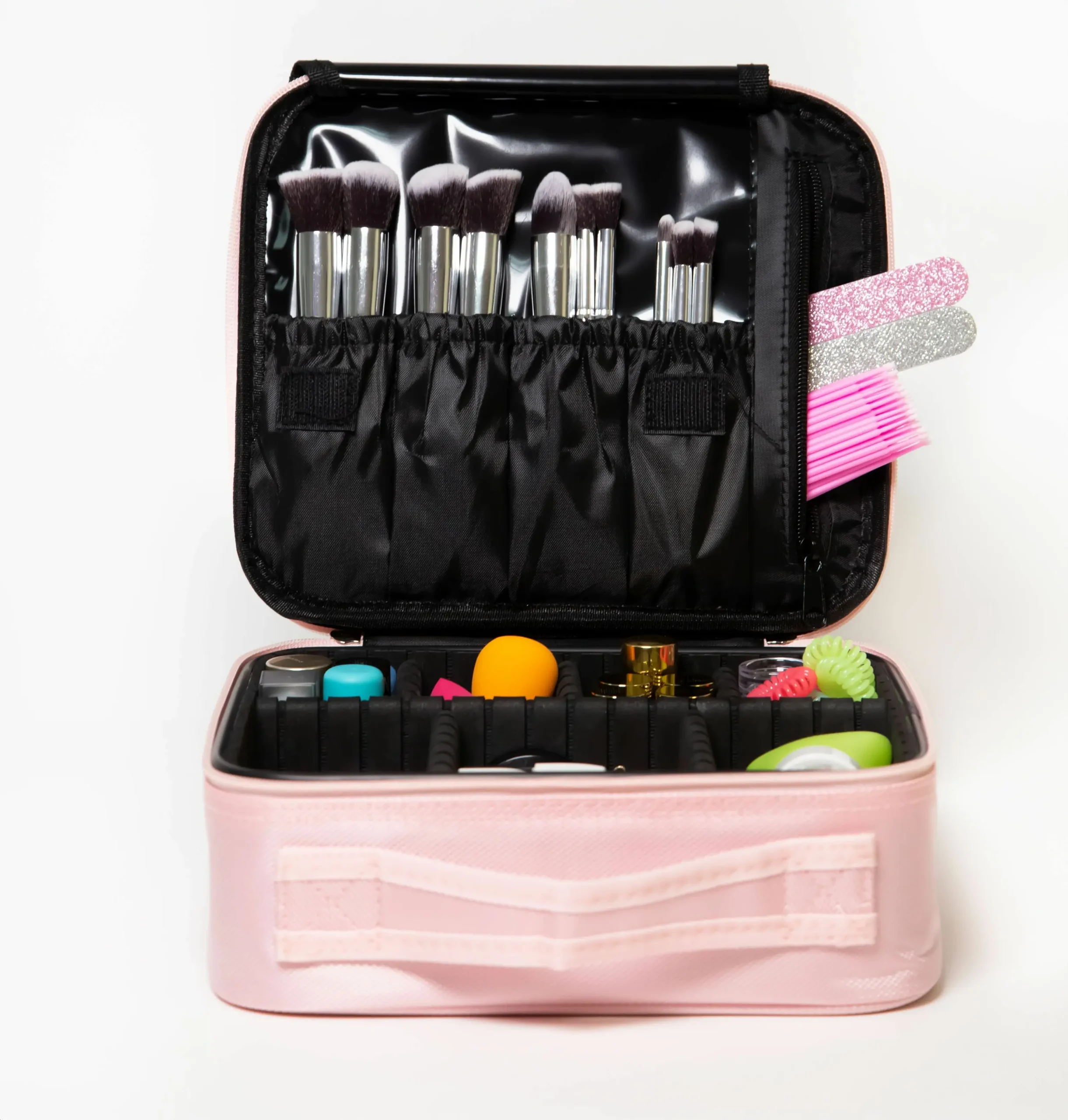 Органайзер бокс із дзеркалом бьюті кейс косметичка валіза сумка для зберігання косметики та приладдя 26х23х10 см - Зображення 6
