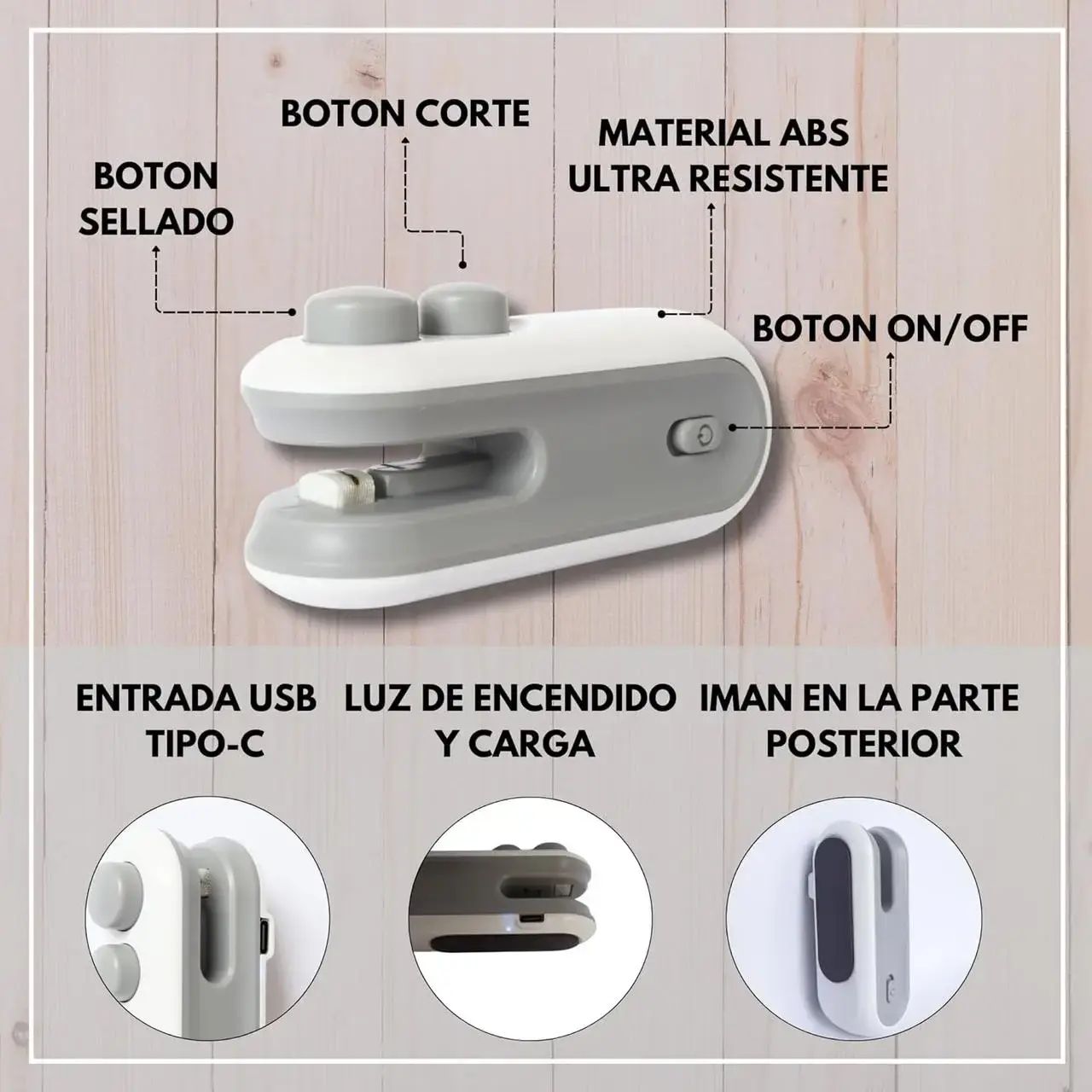 Універсальний міні-вакууматор пластикових пакетів для консервування продуктів харчування - Зображення 4