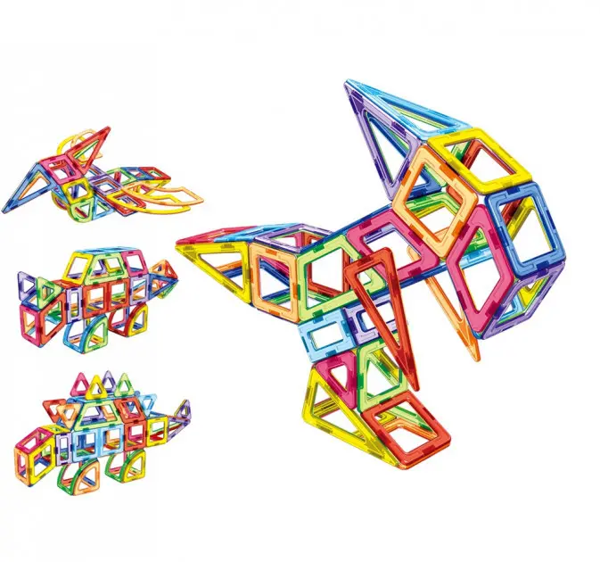 36 деталей Магнітний конструктор, дитячий 3Д конструктор, конструктор магнітний у валізі - Зображення 3