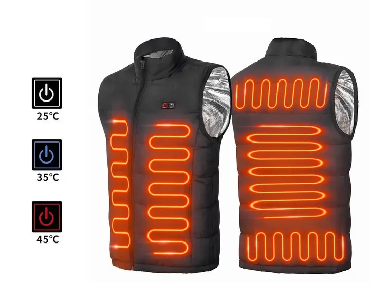 Жилет із USB підігрівом, 9 зон обігріву 4XL - Зображення 4