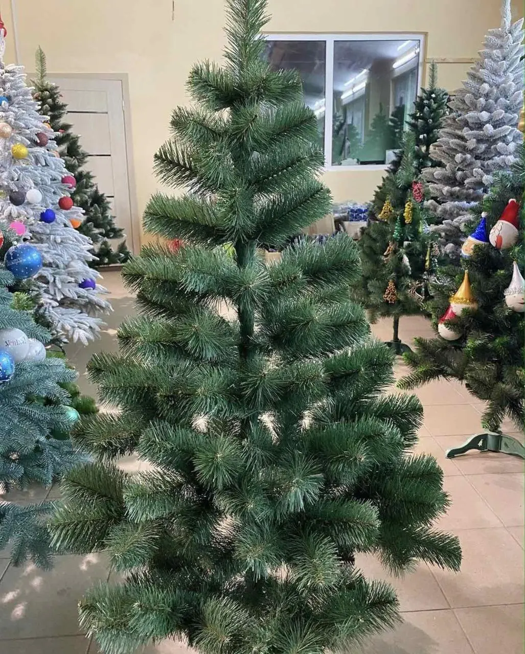 Штучна ялинка "Лісова" зелена, ялинка Лісова, плівка ПВХ - Зображення 3