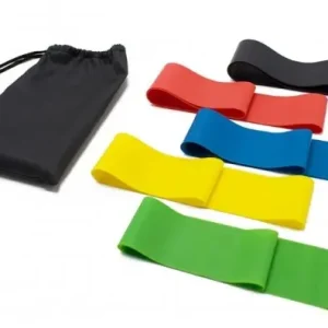 Гумки для фітнесу 30см, універсальний тренажер, 5 резинок, Гумки для йоги, Гумки для пілатесу