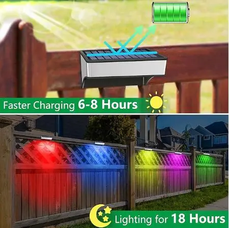 Світильник садовий rgb, вуличний настінний світильник / водонепроникний MULTI - Зображення 7