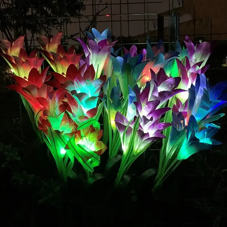 Вуличний Садовий ліхтар на сонячній батареї Лілія 74 см - Зображення 4