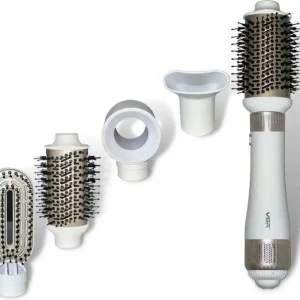 Білий Фен-щітка для волосся VGR професійний повітряний стайлер V-493 4 в 1