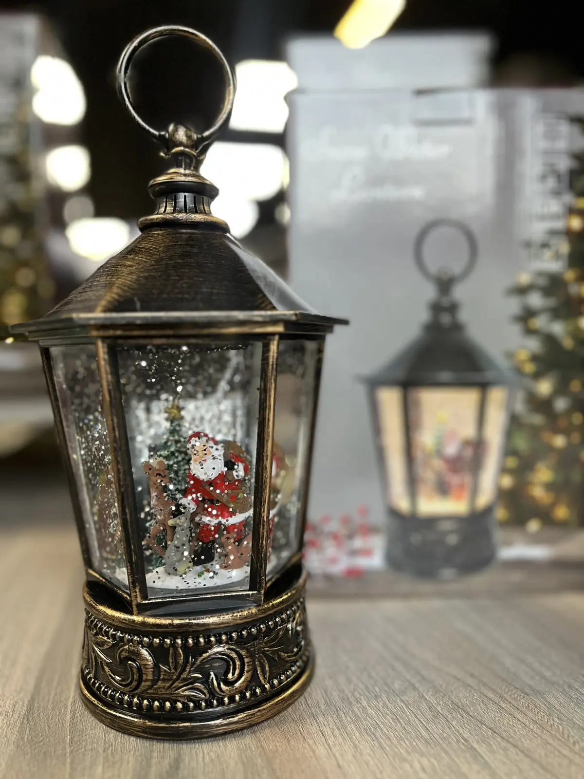 Санта Клаус Музичний новорічний ліхтар XMAS WDL 24077A - Зображення 3