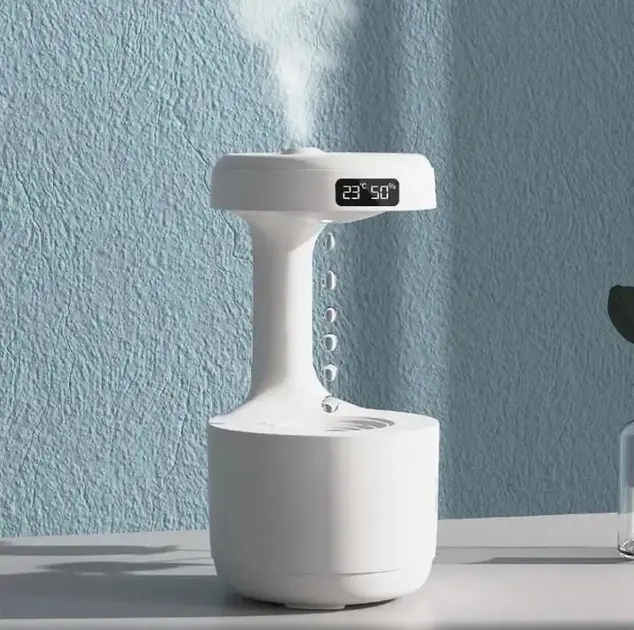 Зволожувач повітря портативний Kinscoter DQ-011 Anti Gravity Humidifier електричний 800 мл White iC227 - Зображення 4
