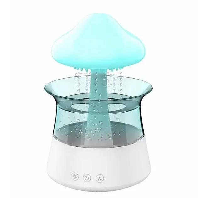 Атмосферний ультразвуковий зволожувач повітря гриб Rainfall з ефектом дощу. Нічник зволожувач повітря Doctor-101 з підсвіткою - Зображення 5