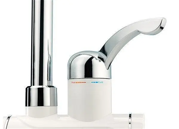 Бокове Проточний водонагрівач з LCD екраном , водонагрівач, кран - Зображення 2