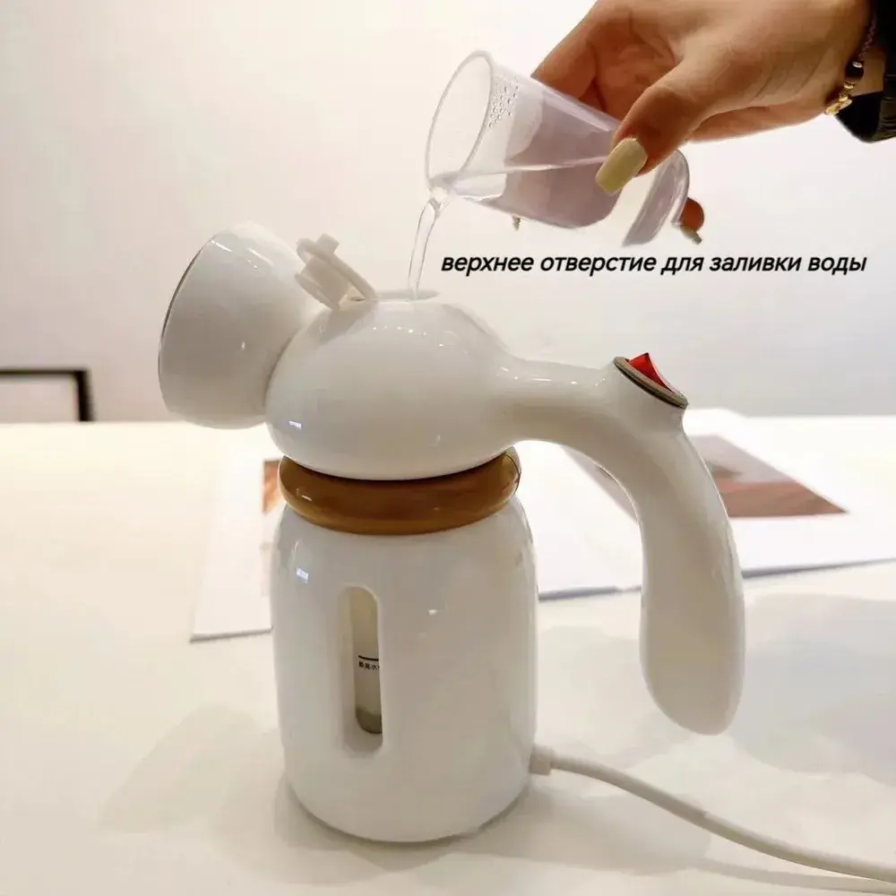 Ручний відпарювач 150мл вертикальний MD2102 800W / пароочисник для одягу - Зображення 5