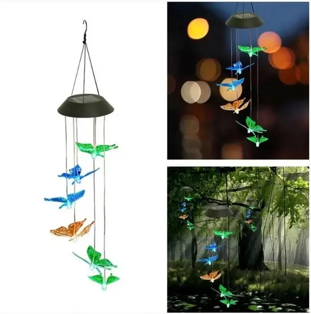 Садовий світильник-нічник 5 MULTI Led Solar на сонячній батареї 16 режимів - Зображення 4