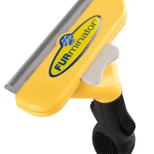 Фурмінатор для довгошерстих собак та кішок з кнопкою Furminator Short Hair Large 10 см