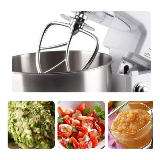 Кухонний комбайн тестоміс міксер 3 в 1 на 6 швидкостей Sokany SC-209 Multy 800 Вт - Зображення 4