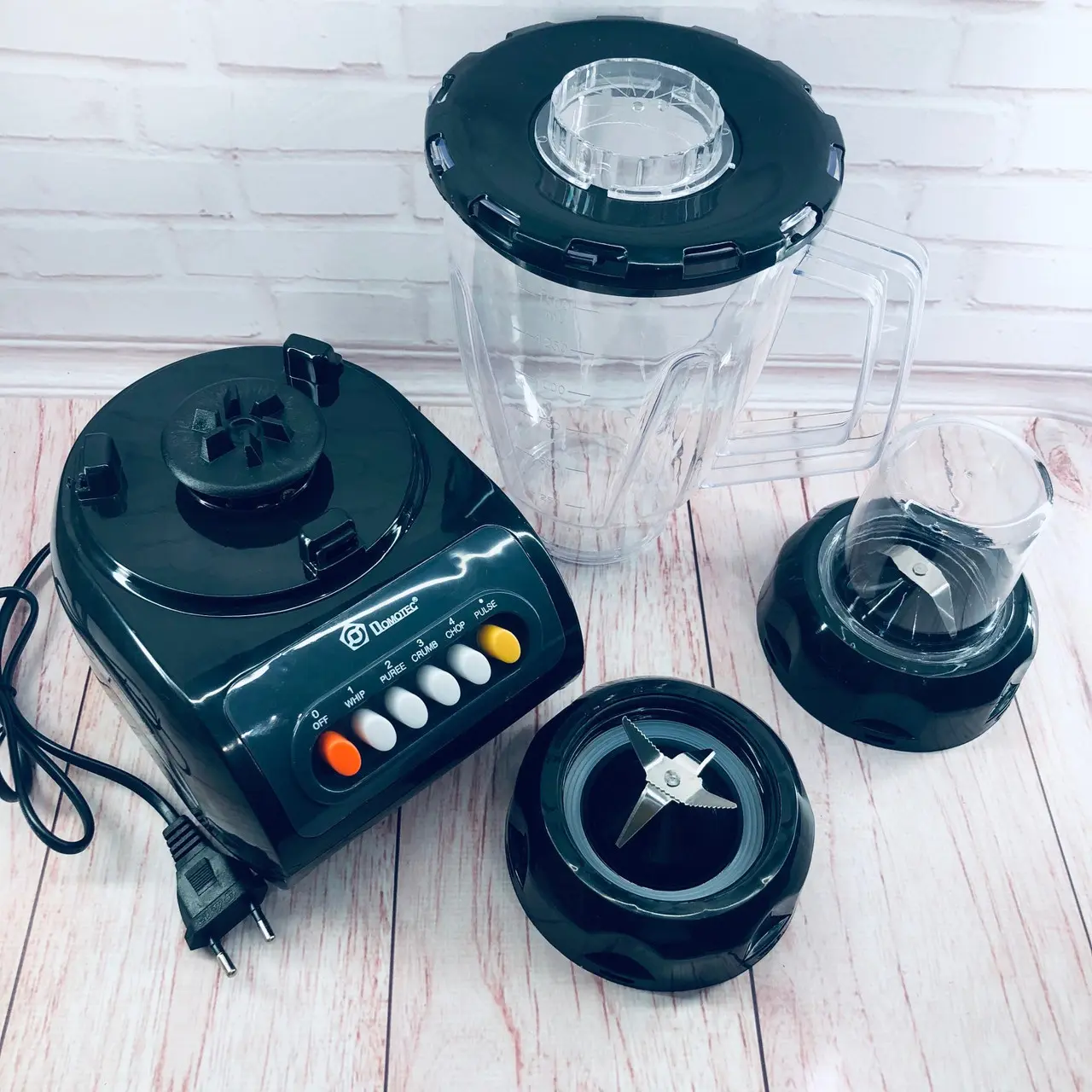 Стаціонарний блендер Domotec MS-9099 2 в 1 з кавомолкою - Зображення 4