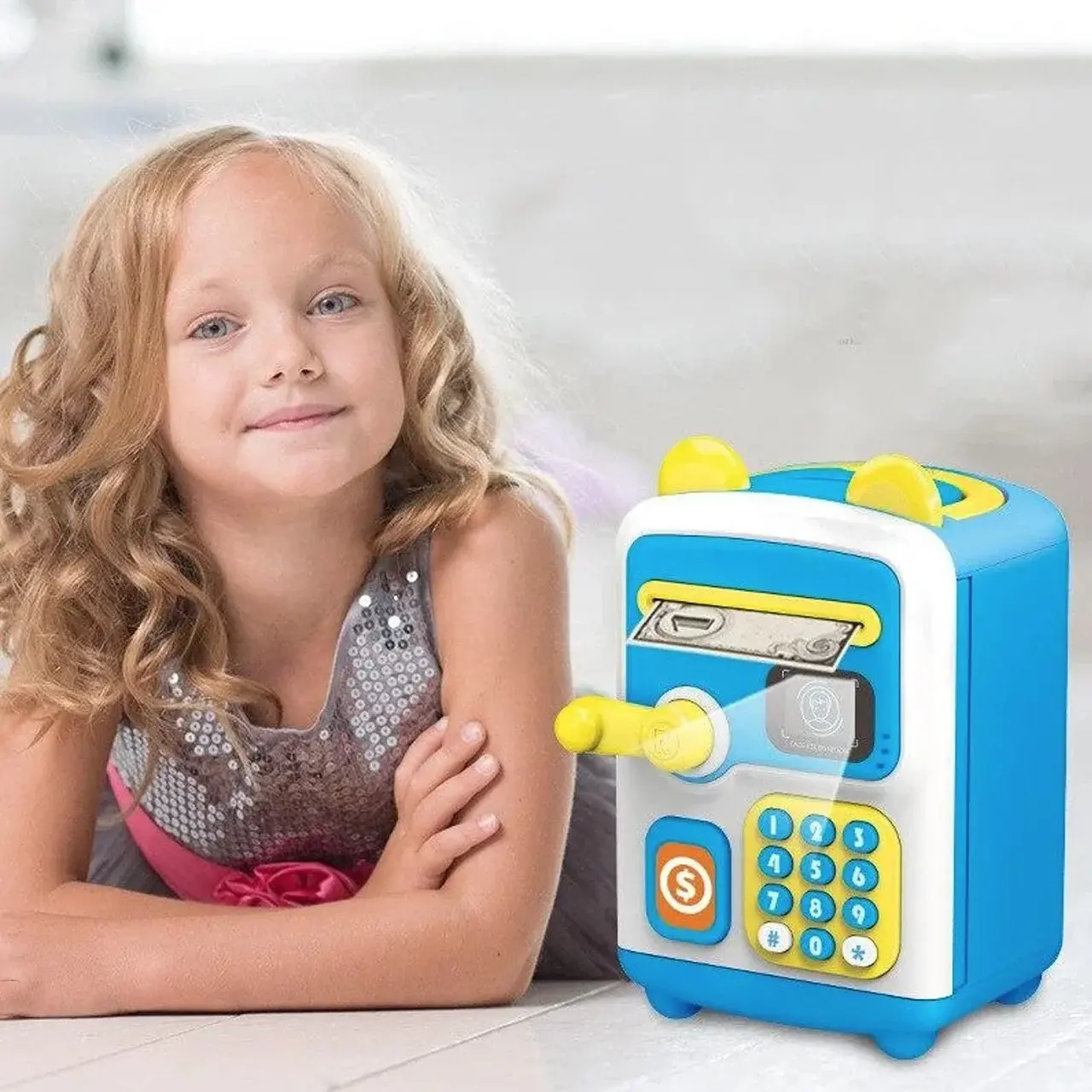 Електронна скарбничка-сейф із кодовим замком Face Recognition Money BOX - Зображення 4
