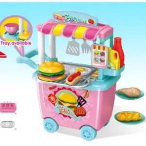 Дитячий ігровий набір HAPPY CHEF (закусочна з візком)
