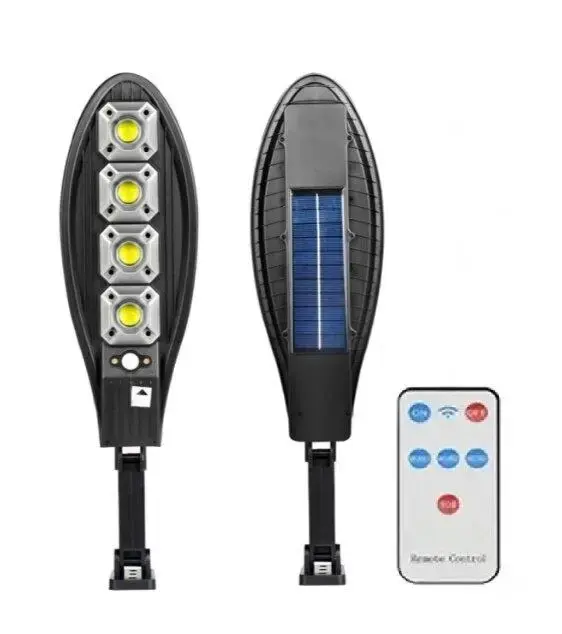 Вуличний ліхтар на сонячній батареї LL-004, 4COB / Прожектор з датчиком руху та пультом - Зображення 4