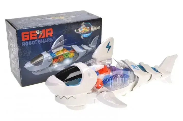 Музична іграшка акула (їздить, шестерні, рухомі частини, звук, світло) S-2А - Зображення 7