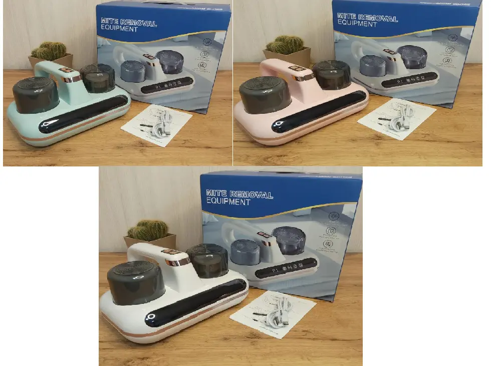 Рожевий Бездротовий розумний очисник від кліщів з ультрафіолетовою стерилізацією та HEPA-фільтром - Зображення 3